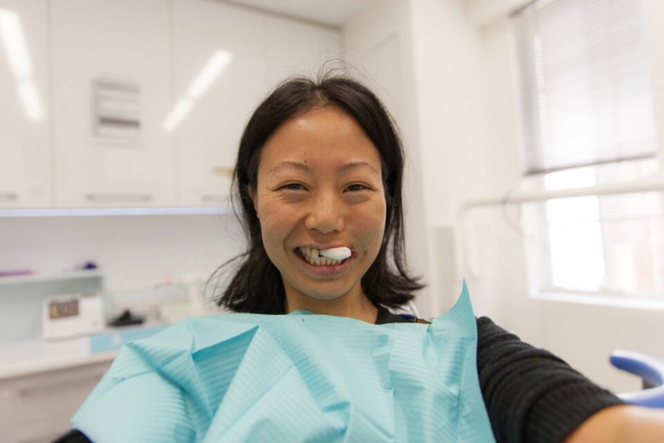A person smiling at camera