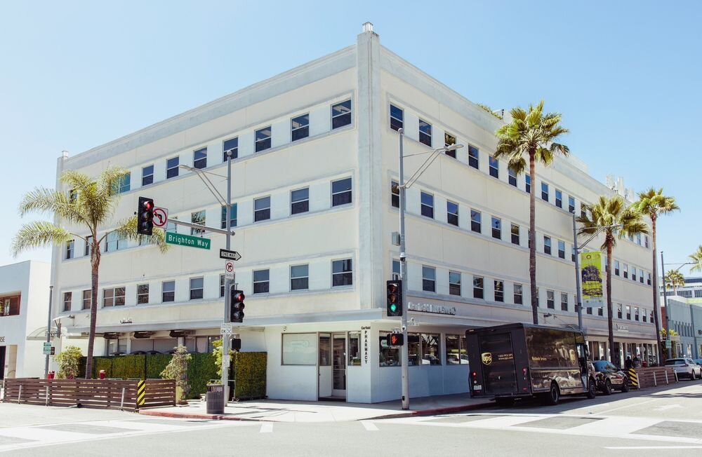 The S&C Dental Beverly Hills building on the corner of Brighton Way, Beverly Hills